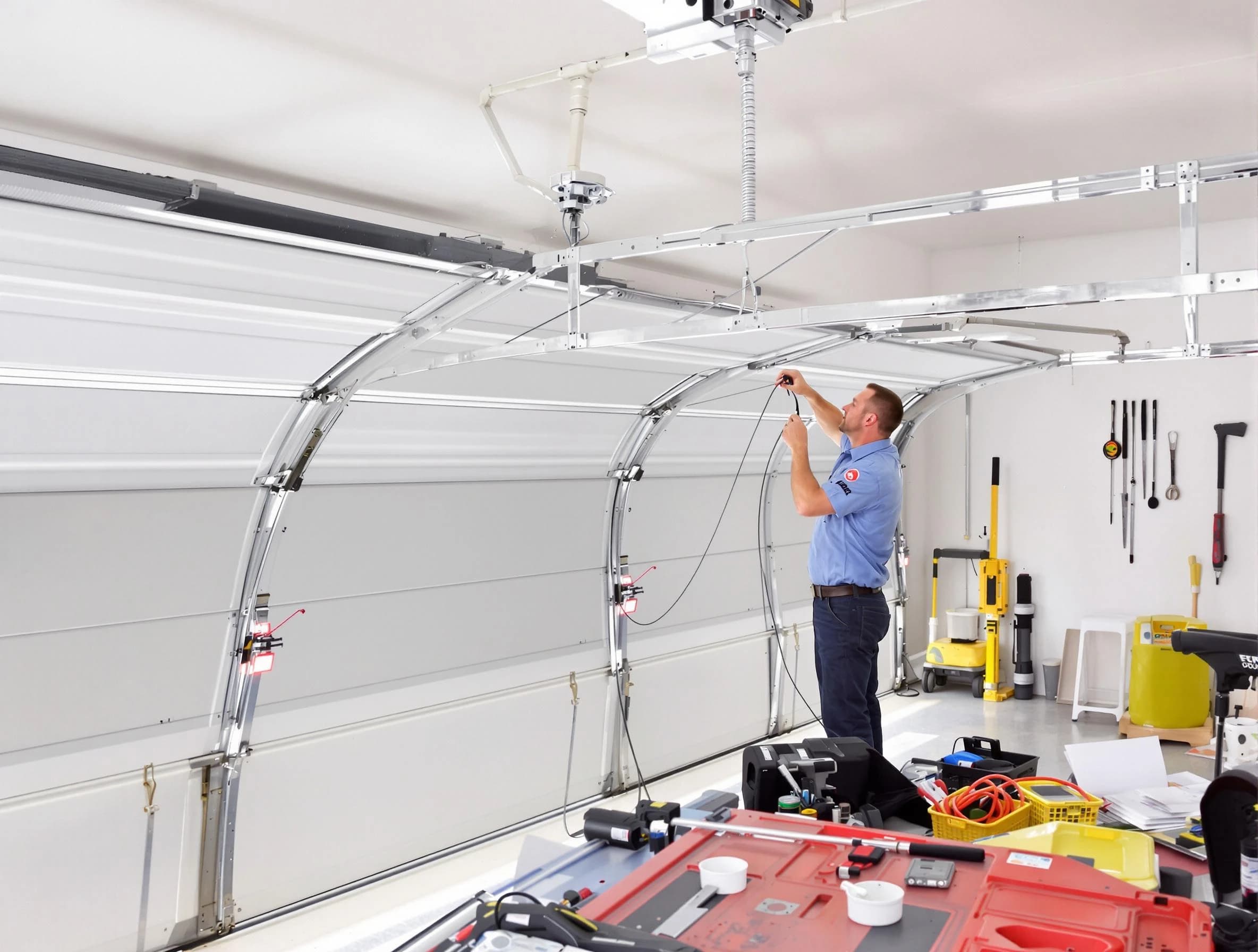 Garage door cable repair service by Woodstock Garage Door Repair in Woodstock