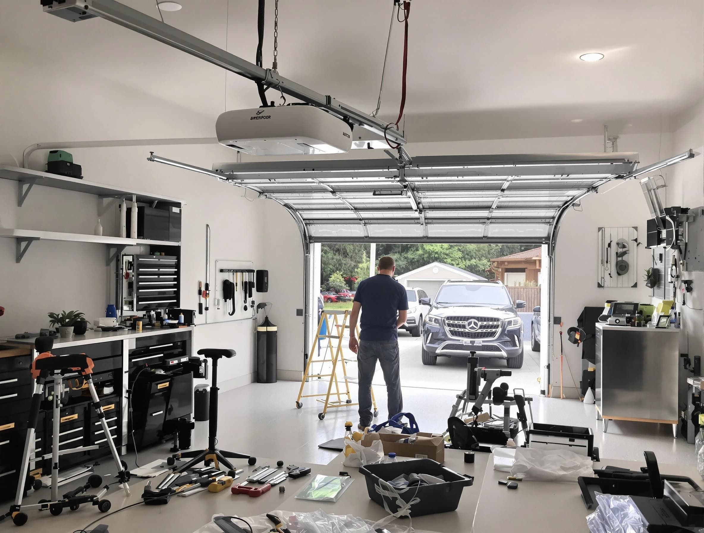 Garage door opener installation by Woodstock Garage Door Repair in Woodstock
