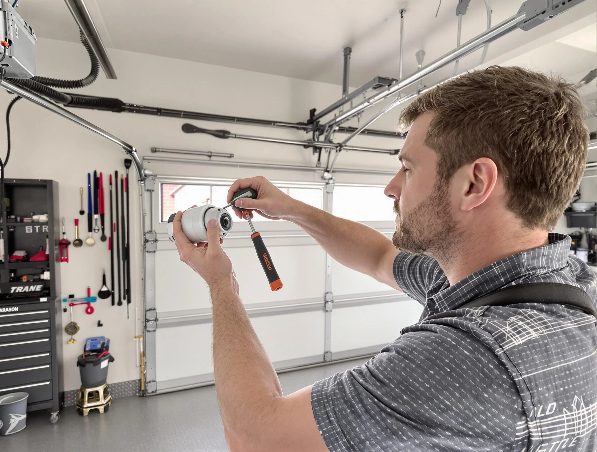 Garage door opener repair service by Woodstock Garage Door Repair in Woodstock