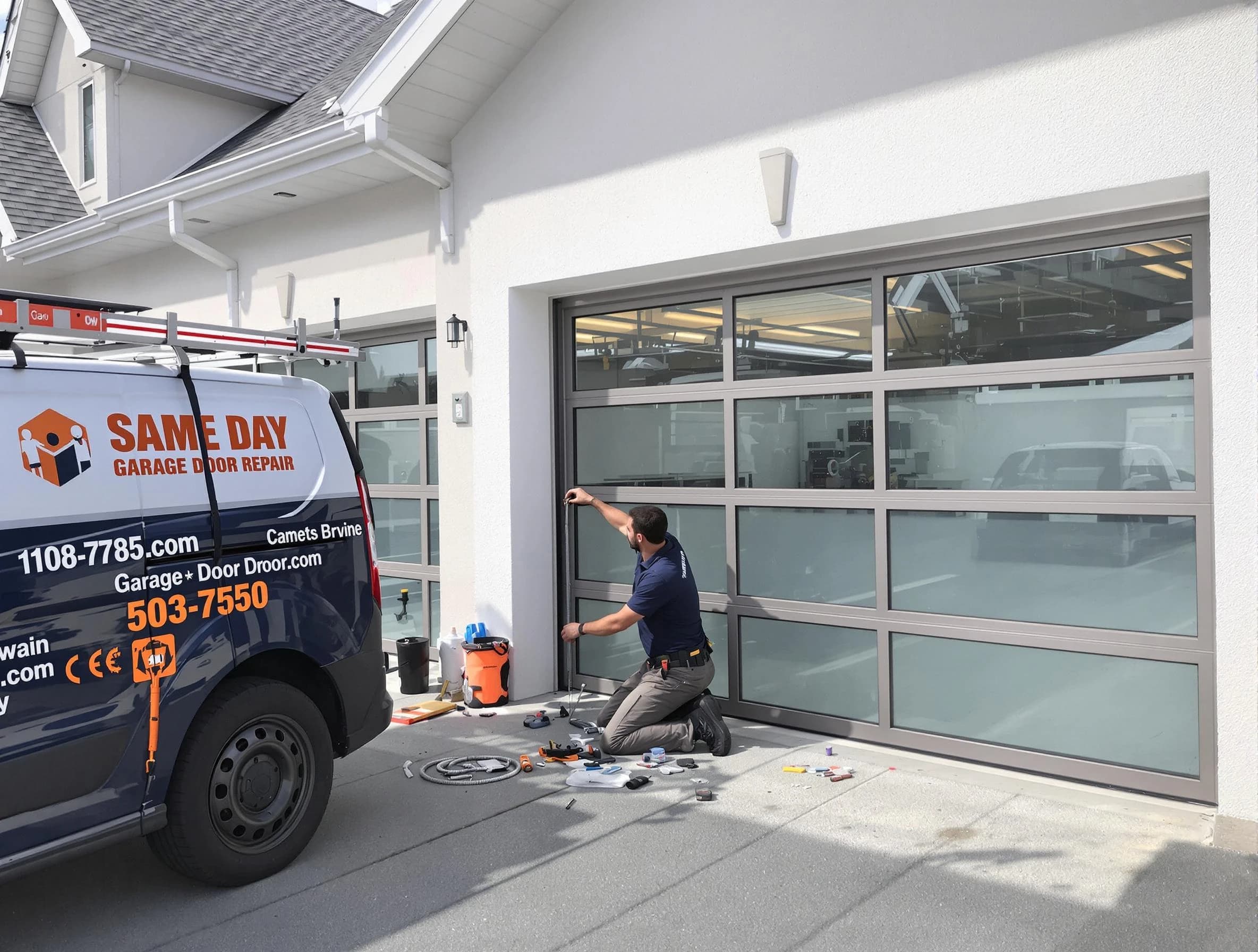 Same-day garage door repair service by Woodstock Garage Door Repair in Woodstock