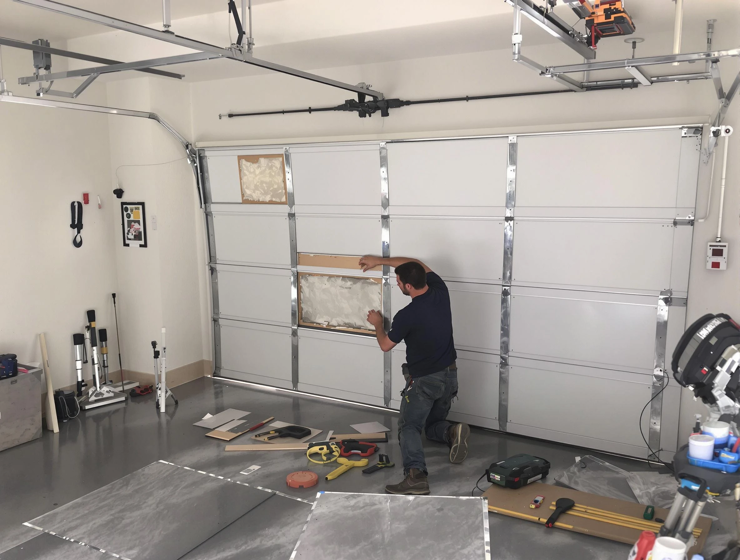 Garage Door Panel Repair in Woodstock