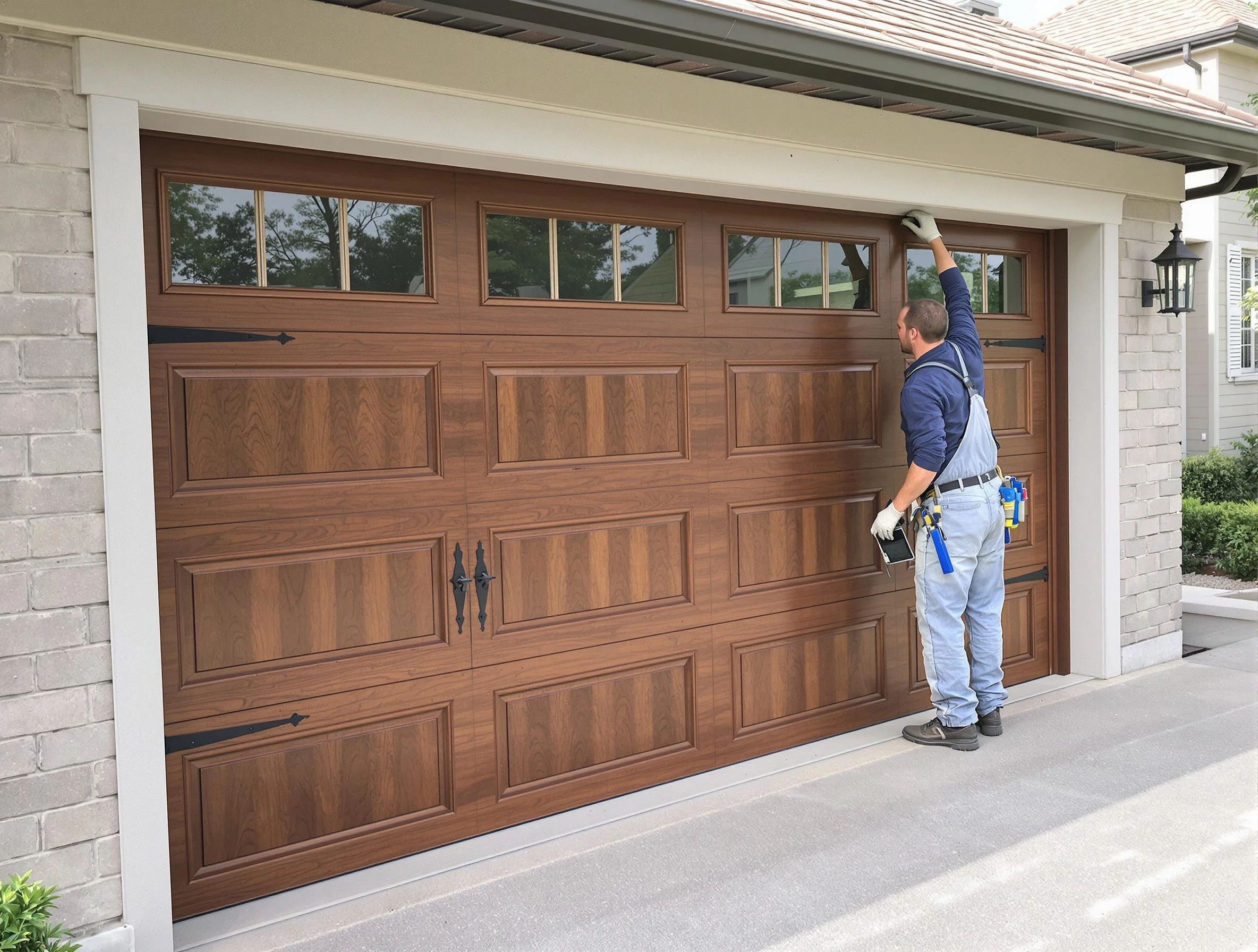 Custom garage door showcase by Woodstock Garage Door Repair in Woodstock