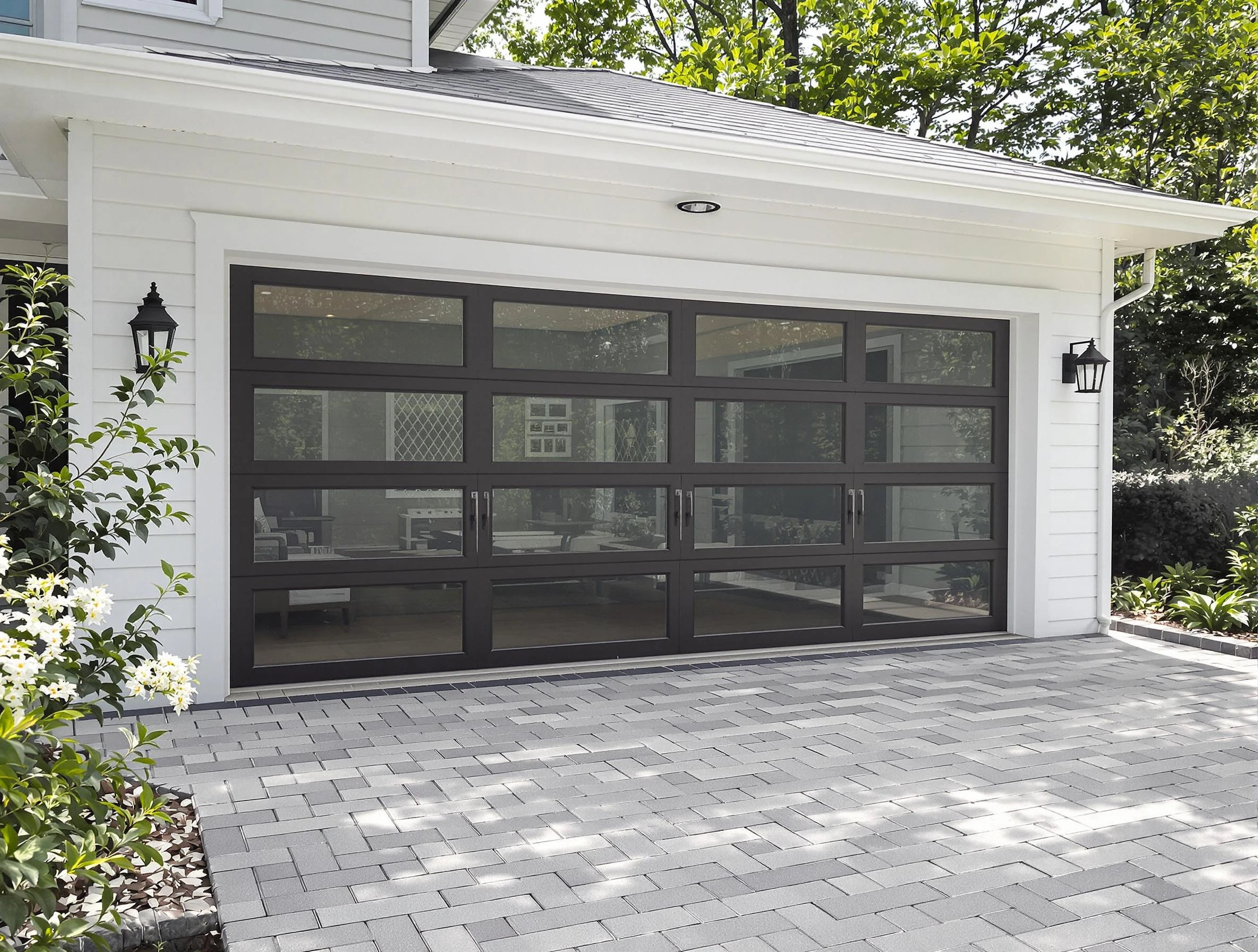 Woodstock Garage Door Repair design specialist presenting custom garage door options to Woodstock homeowner