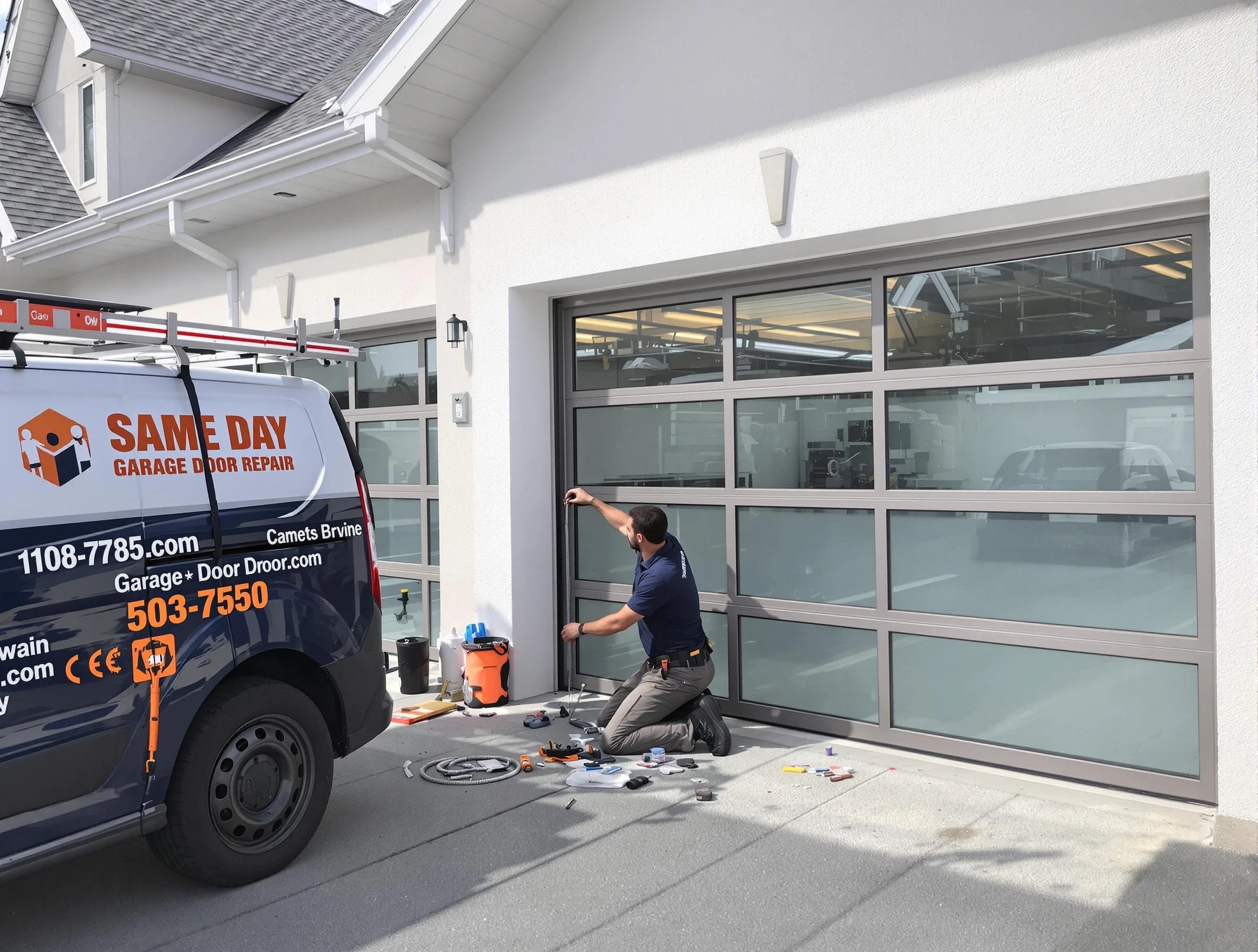 Same-day garage door repair service by Woodstock Garage Door Repair in Woodstock